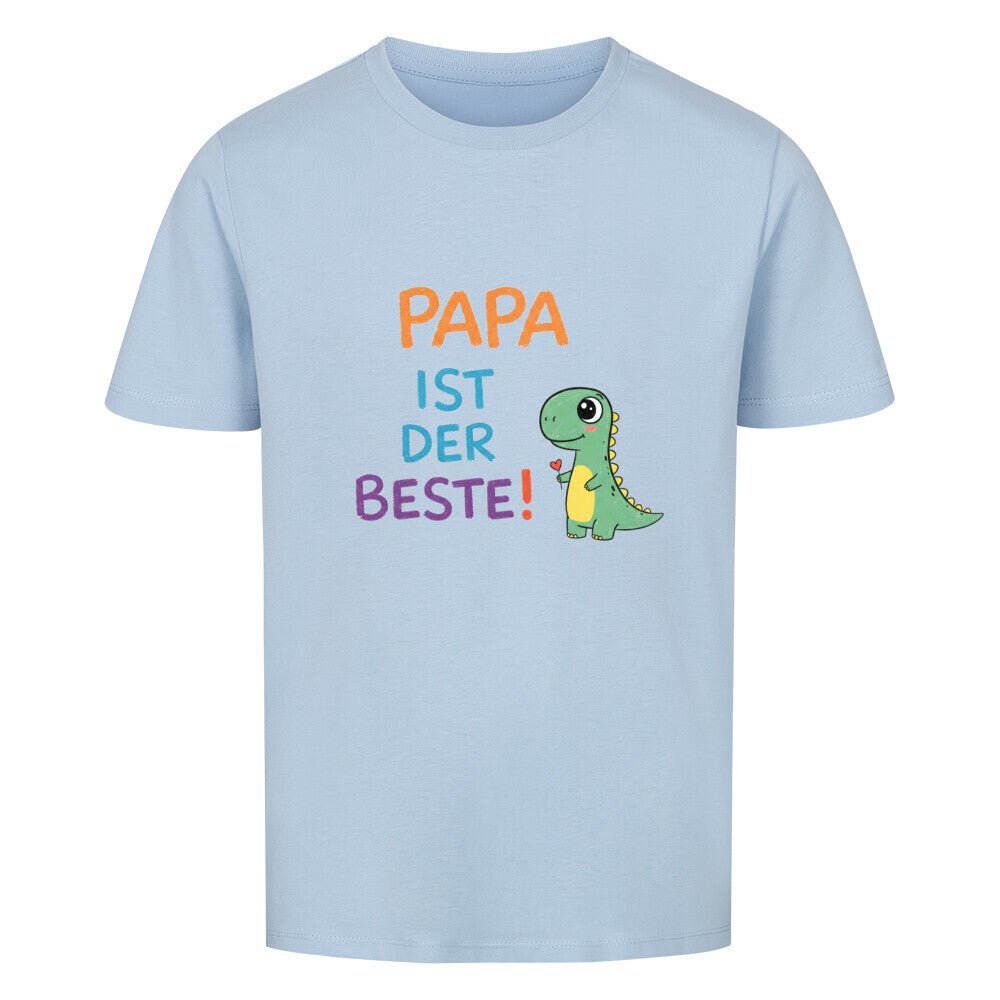 Vatertag Kinder T-Shirt Bio Baumwolle - Papa ist der Beste, Dino - KinderMode Shop super angenehm Online Kaufen Bestellen Deutschland