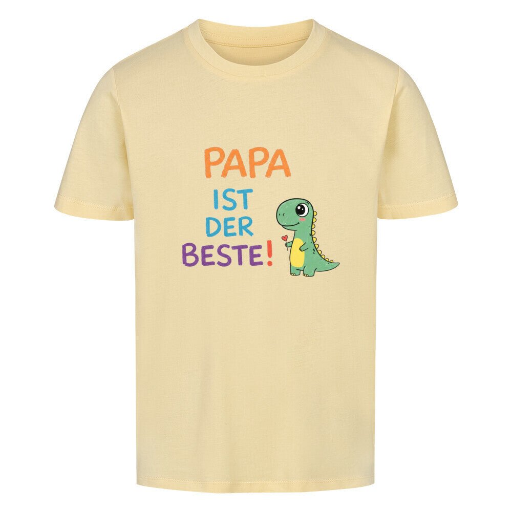 Vatertag Kinder T-Shirt Bio Baumwolle - Papa ist der Beste, Dino - KinderMode Shop super angenehm Online Kaufen Bestellen Deutschland