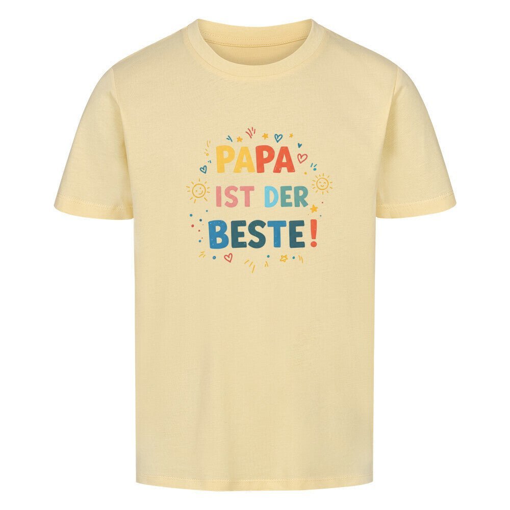 Vatertag Kinder T-Shirt Bio Baumwolle - Papa ist der Beste - KinderMode Shop super angenehm Online Kaufen Bestellen Deutschland