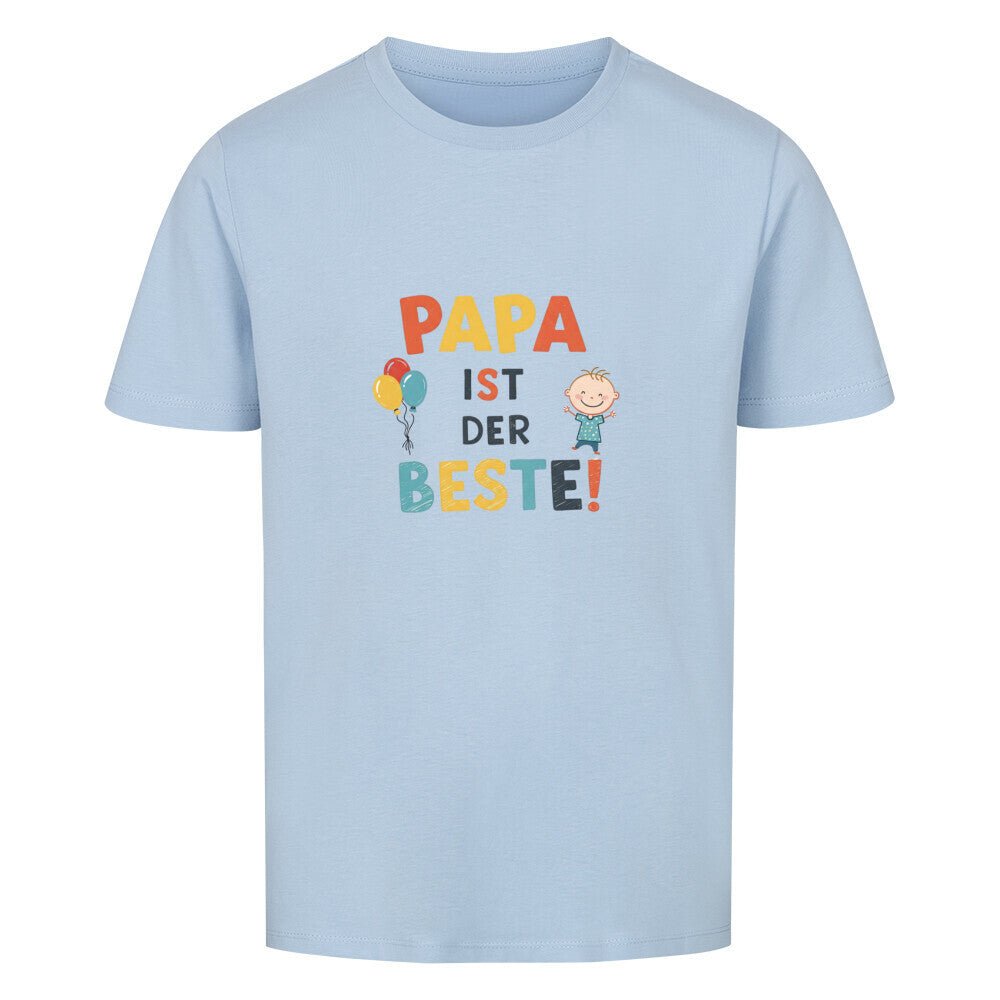 Vatertag Kinder T-Shirt Bio Baumwolle - Papa ist der Beste - KinderMode Shop super angenehm Online Kaufen Bestellen Deutschland