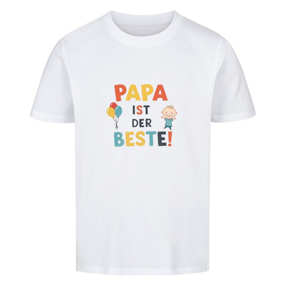 Vatertag Kinder T-Shirt Bio Baumwolle - Papa ist der Beste - KinderMode Shop super angenehm Online Kaufen Bestellen Deutschland