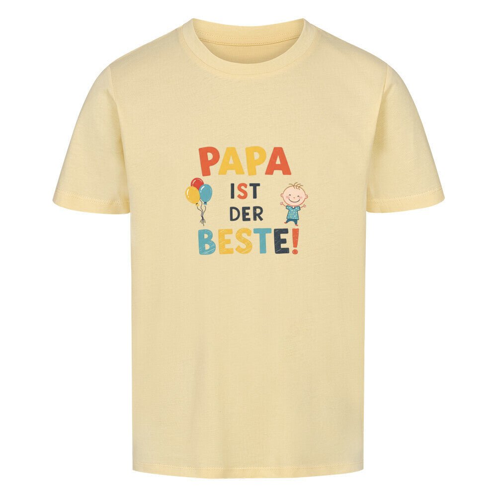 Vatertag Kinder T-Shirt Bio Baumwolle - Papa ist der Beste - KinderMode Shop super angenehm Online Kaufen Bestellen Deutschland