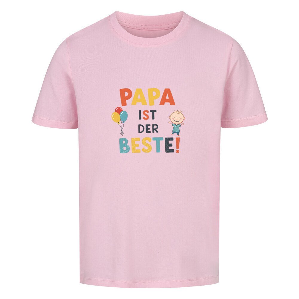 Vatertag Kinder T-Shirt Bio Baumwolle - Papa ist der Beste - KinderMode Shop super angenehm Online Kaufen Bestellen Deutschland