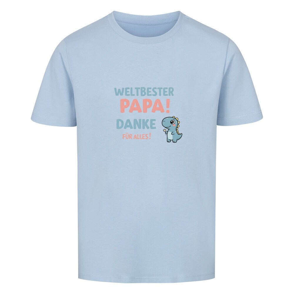 Vatertag Kinder T-Shirt - Weltbester PAPA Danke für alles Dino - KinderMode Shop super angenehm Online Kaufen Bestellen Deutschland