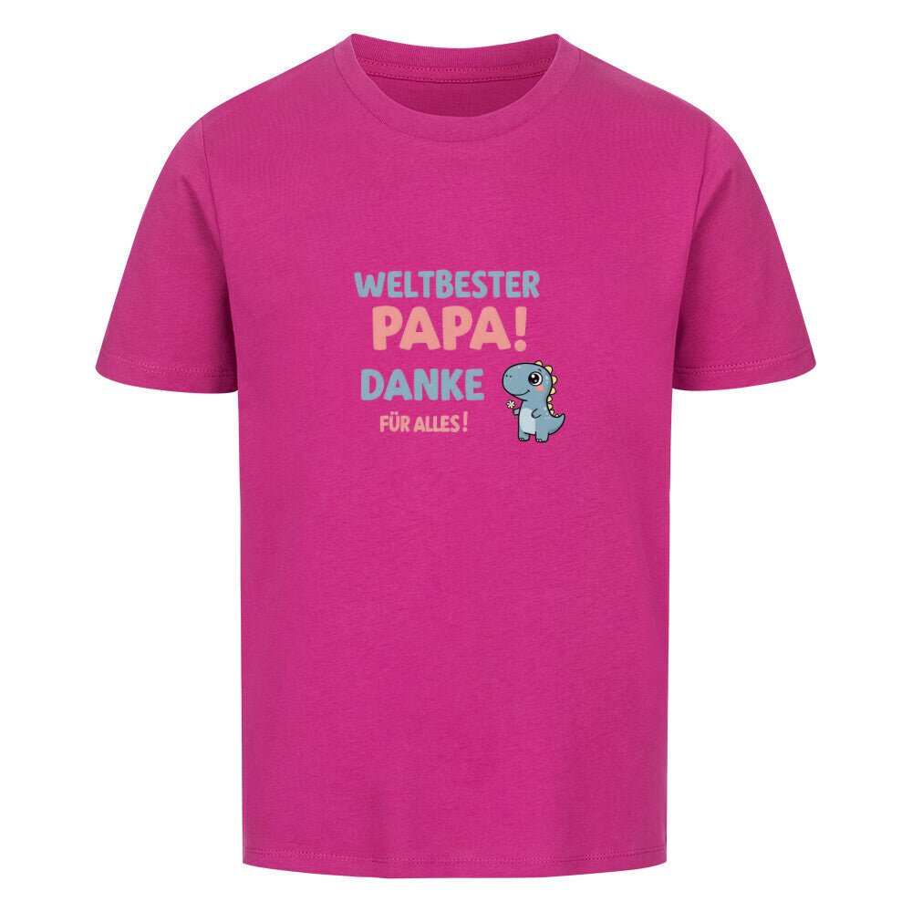 Vatertag Kinder T-Shirt - Weltbester PAPA Danke für alles Dino - KinderMode Shop super angenehm Online Kaufen Bestellen Deutschland