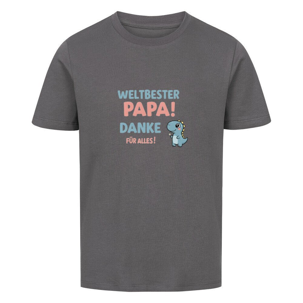 Vatertag Kinder T-Shirt - Weltbester PAPA Danke für alles Dino - KinderMode Shop super angenehm Online Kaufen Bestellen Deutschland