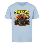 Monstertruck Dino Ankylosaurus Club Smash – himmelblaues Kinder T-Shirt aus Bio-Baumwolle