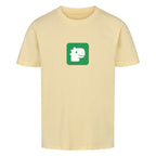 dino kinder shirt 100% bio baumwolle süßes dino kopf motiv beige