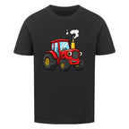 Kinder T-Shirt Traktor Bauernhof Premium Bio-Baumwolle Nachhaltig bestellen schwarz