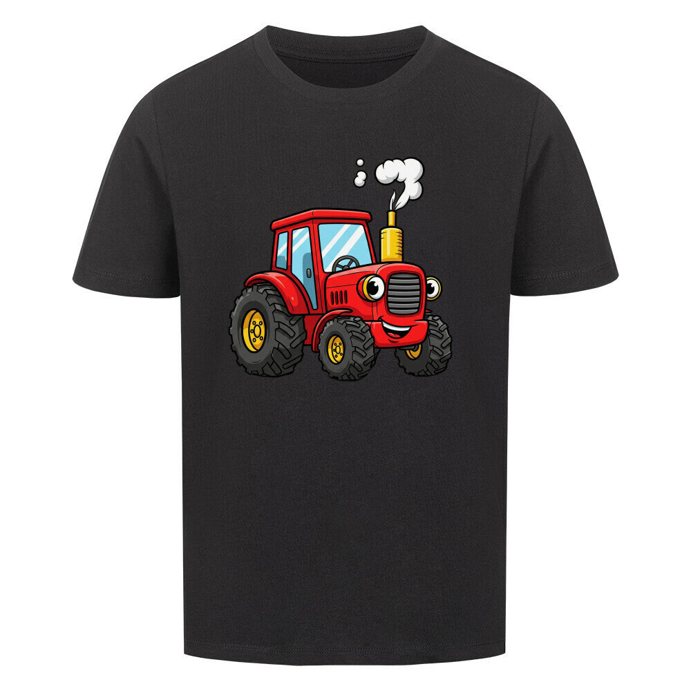 Kinder T-Shirt Traktor Bauernhof Premium Bio-Baumwolle Nachhaltig bestellen schwarz