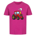 Kinder T-Shirt Traktor Bauernhof Premium Bio-Baumwolle Nachhaltig bestellen lila pink