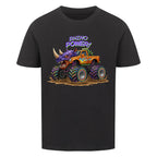 nashorn monstertruck motiv kinder shirt, cooler nashorn monstertruck Rhino power schwarz