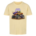 nashorn monstertruck motiv kinder shirt, cooler nashorn monstertruck Rhino power beige