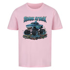 Shark Hai Monstertruck Shark Attack motiv kinder t-shirt 100% Baumwolle pink rosa