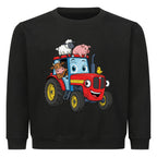 Kinder Sweatshirt mit Traktor-Motiv in French Navy, Baumwolle, OEKO-TEX zertifiziert schwarz