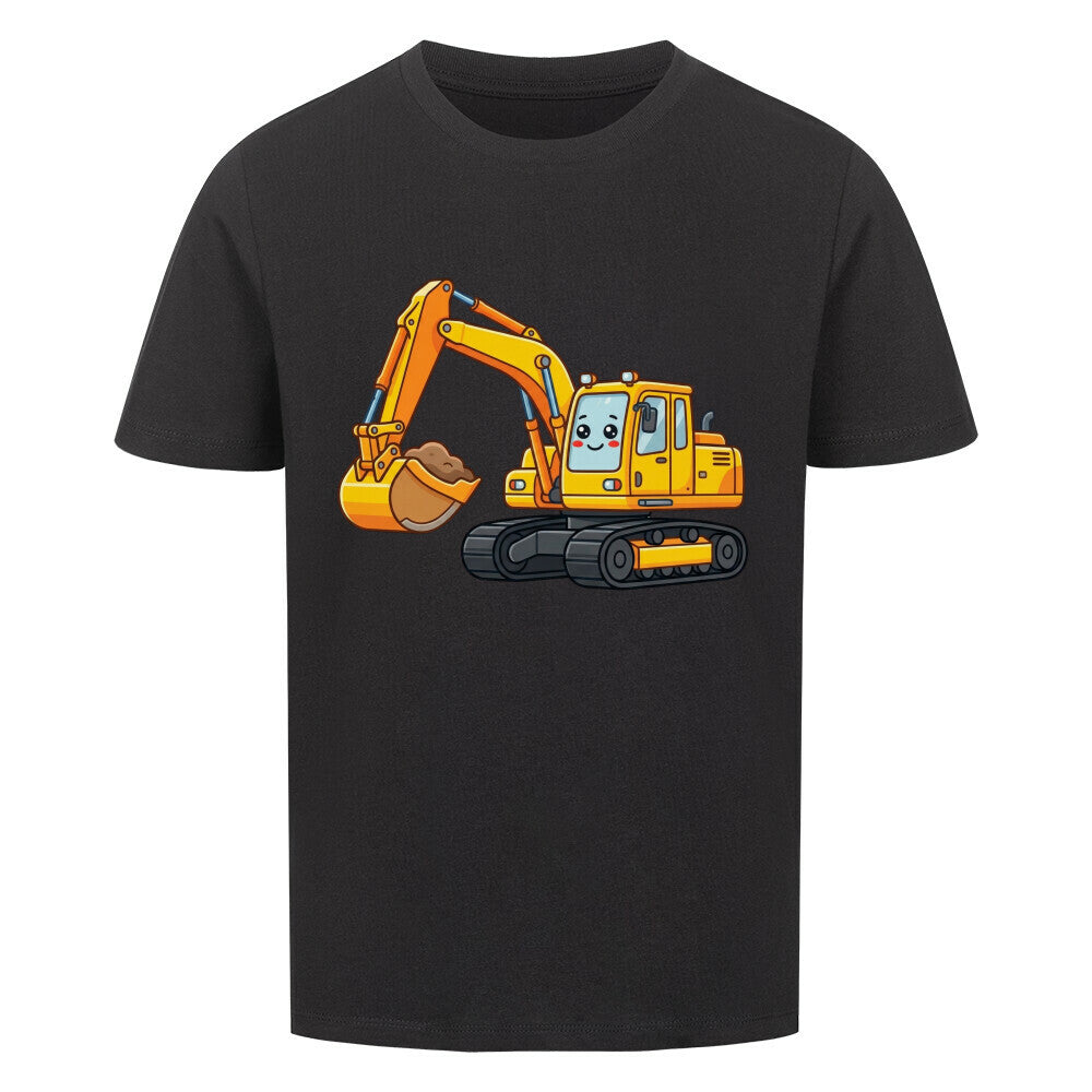 Bagger Motiv Kinder jungen T-Shirt Bio Baumwolle angenehm premium schwarz