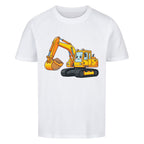 Bagger Motiv Kinder jungen T-Shirt Bio Baumwolle angenehm premium weiß