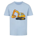 Bagger Motiv Kinder jungen T-Shirt Bio Baumwolle angenehm premium hell blau