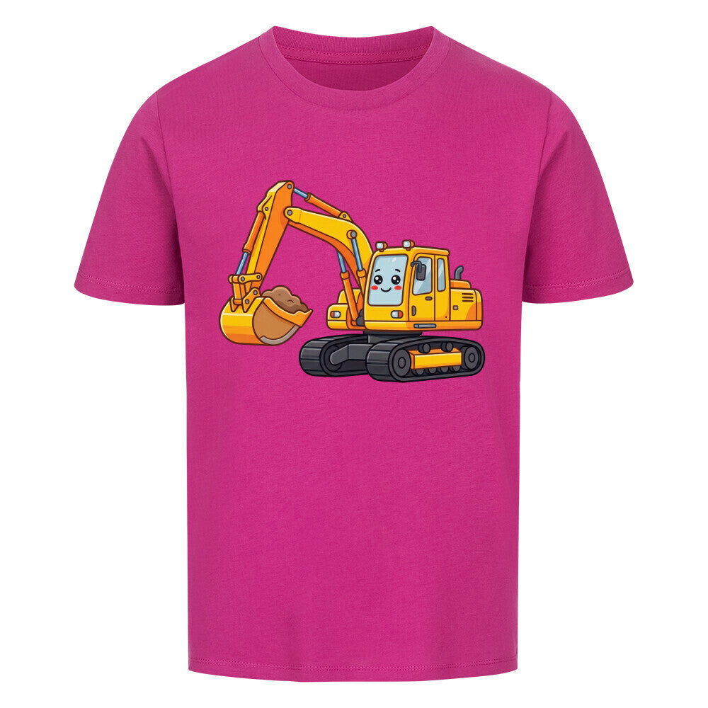 Bagger Motiv Kinder jungen T-Shirt Bio Baumwolle angenehm premium lila
