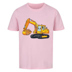 Bagger Motiv Kinder jungen T-Shirt Bio Baumwolle angenehm premium pink rosa