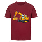 Bagger Motiv Kinder jungen T-Shirt Bio Baumwolle angenehm premium rot