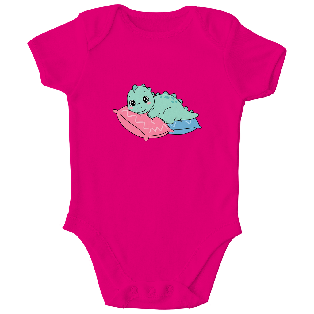 Baby Body Bio Baumwolle - Dino auf Kissen - KinderMode Shop super angenehm Online Kaufen Bestellen Deutschland