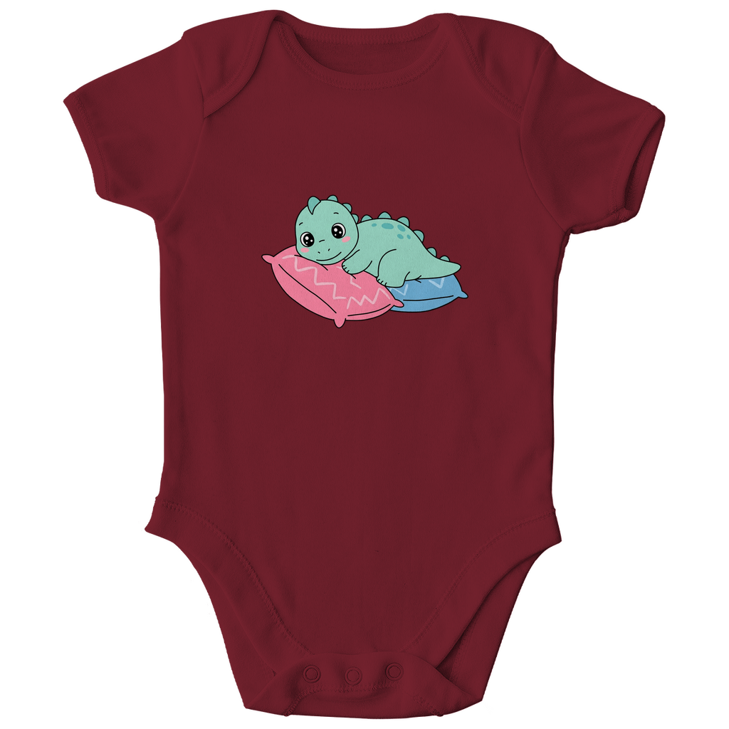 Baby Body Bio Baumwolle - Dino auf Kissen - KinderMode Shop super angenehm Online Kaufen Bestellen Deutschland