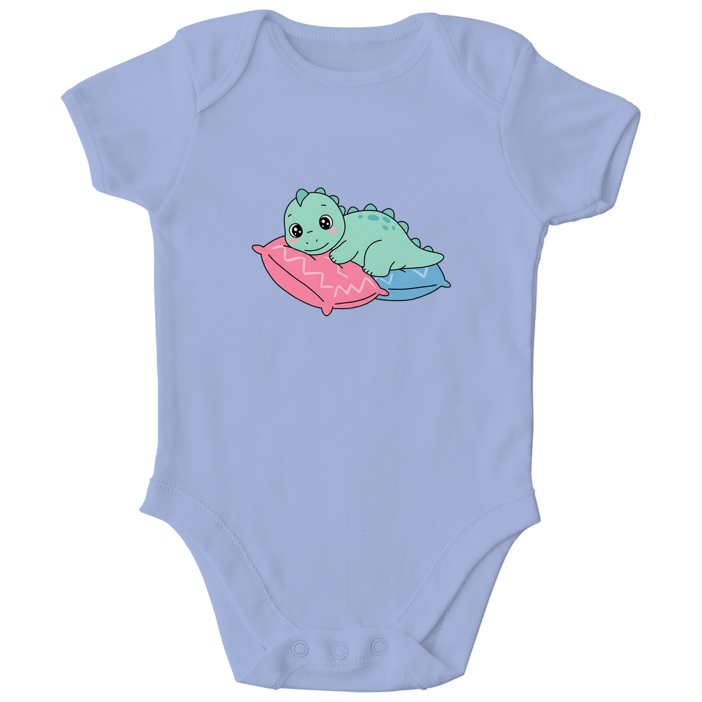 Baby Body Bio Baumwolle - Dino auf Kissen - KinderMode Shop super angenehm Online Kaufen Bestellen Deutschland