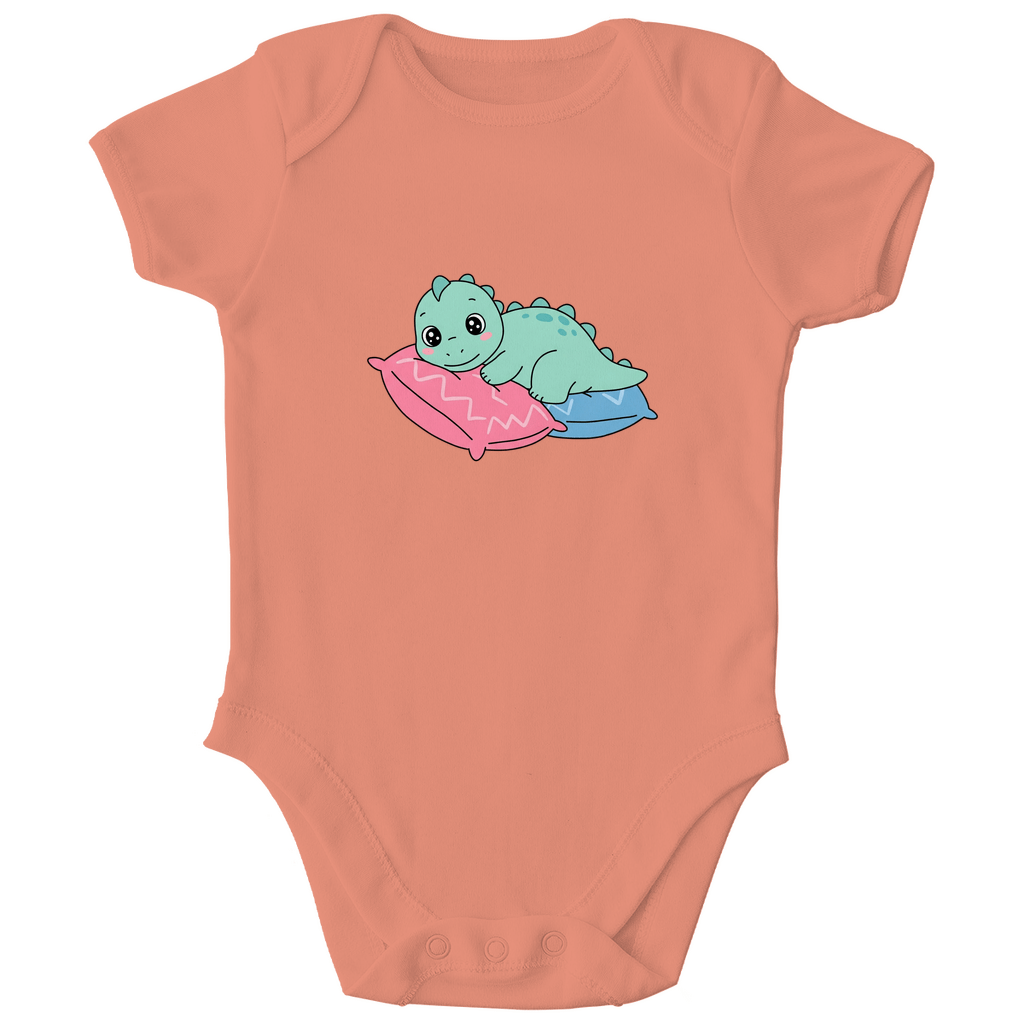 Baby Body Bio Baumwolle - Dino auf Kissen - KinderMode Shop super angenehm Online Kaufen Bestellen Deutschland