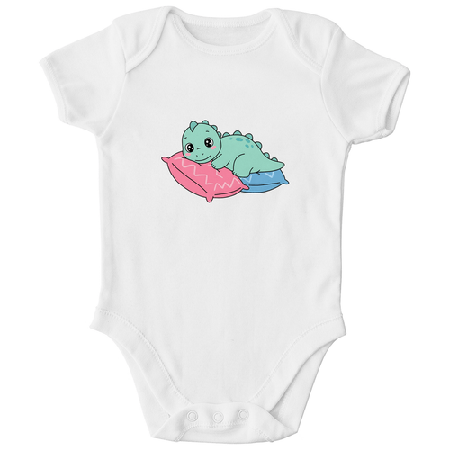 Baby Body Bio Baumwolle - Dino auf Kissen - KinderMode Shop super angenehm Online Kaufen Bestellen Deutschland