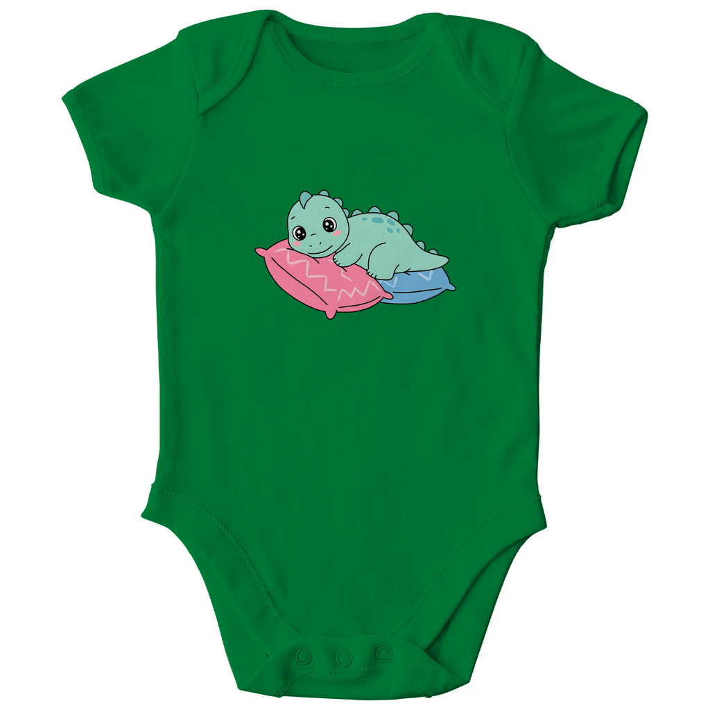 Baby Body Bio Baumwolle - Dino auf Kissen - KinderMode Shop super angenehm Online Kaufen Bestellen Deutschland