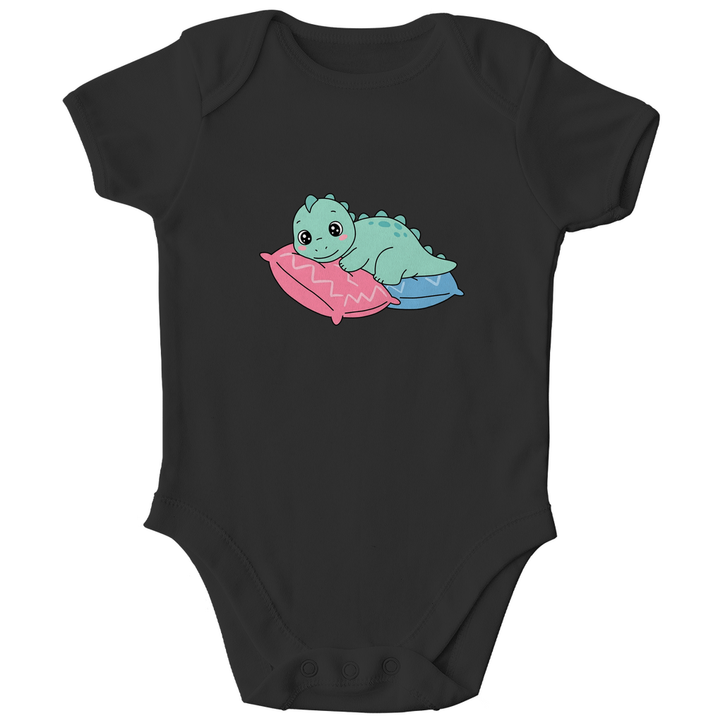 Baby Body Bio Baumwolle - Dino auf Kissen - KinderMode Shop super angenehm Online Kaufen Bestellen Deutschland