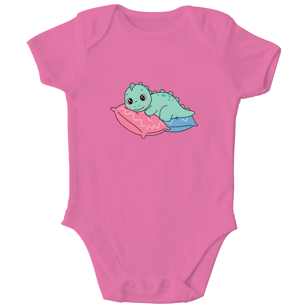 Baby Body Bio Baumwolle - Dino auf Kissen - KinderMode Shop super angenehm Online Kaufen Bestellen Deutschland