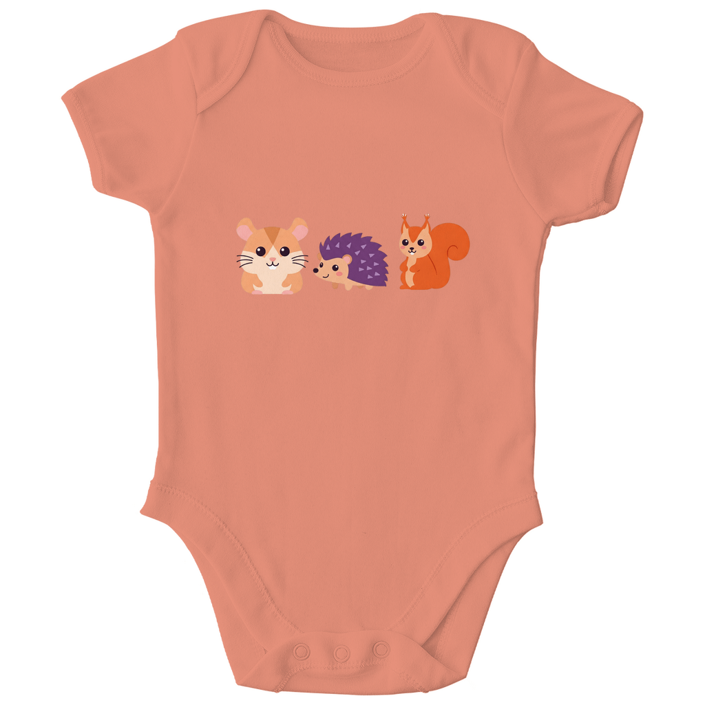 Baby Body Bio Baumwolle - Hamster, Igel, Eichhörnchen - KinderMode Shop super angenehm Online Kaufen Bestellen Deutschland