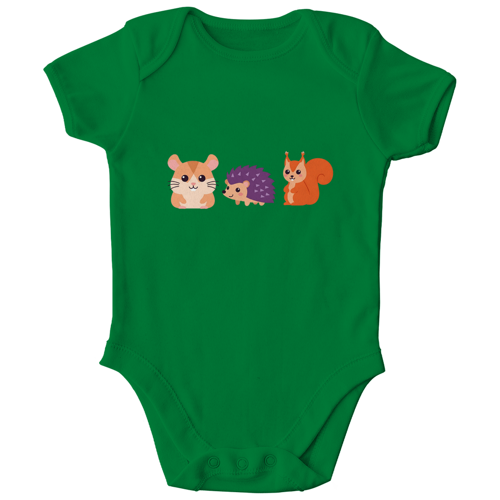 Baby Body Bio Baumwolle - Hamster, Igel, Eichhörnchen - KinderMode Shop super angenehm Online Kaufen Bestellen Deutschland
