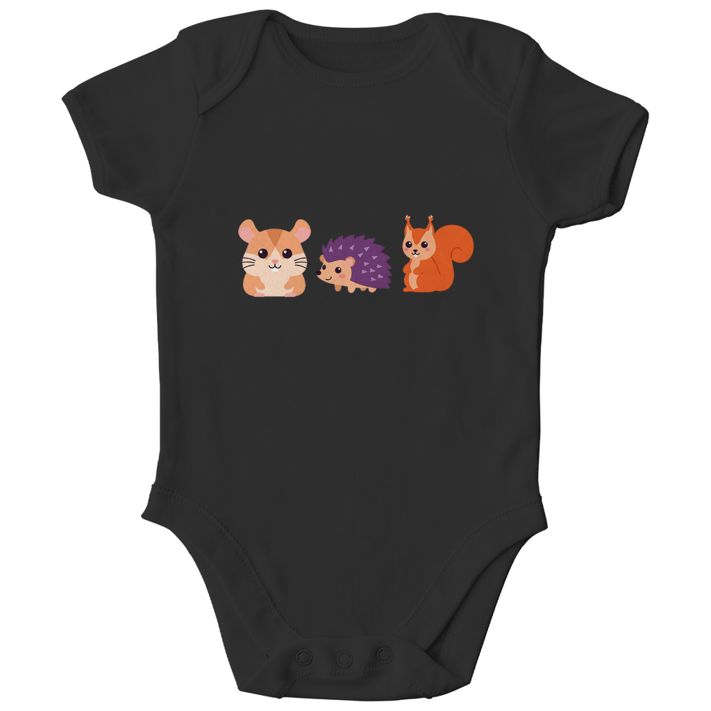 Baby Body Bio Baumwolle - Hamster, Igel, Eichhörnchen - KinderMode Shop super angenehm Online Kaufen Bestellen Deutschland