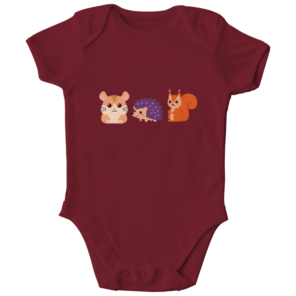 Baby Body Bio Baumwolle - Hamster, Igel, Eichhörnchen - KinderMode Shop super angenehm Online Kaufen Bestellen Deutschland