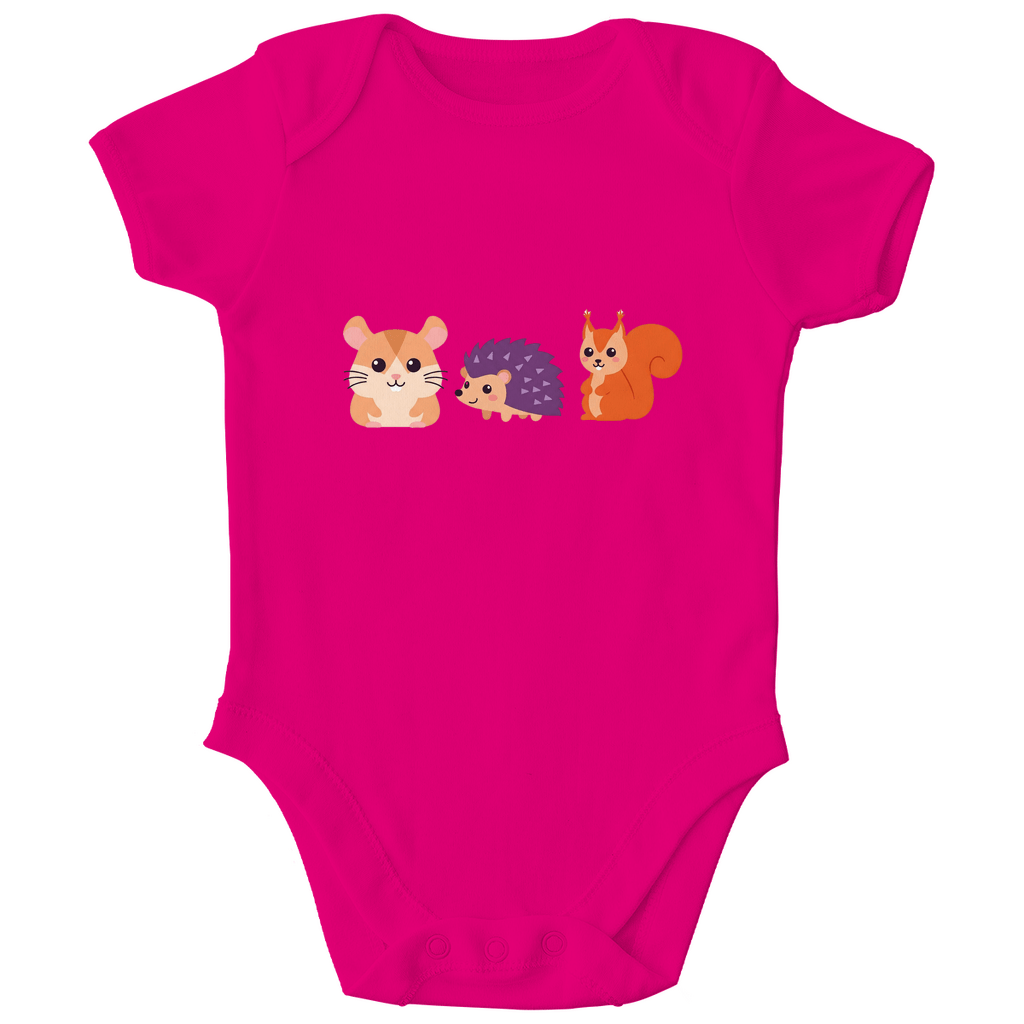 Baby Body Bio Baumwolle - Hamster, Igel, Eichhörnchen - KinderMode Shop super angenehm Online Kaufen Bestellen Deutschland