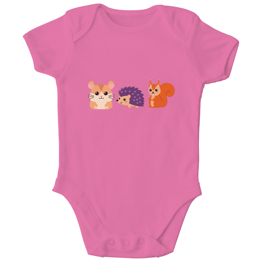 Baby Body Bio Baumwolle - Hamster, Igel, Eichhörnchen - KinderMode Shop super angenehm Online Kaufen Bestellen Deutschland