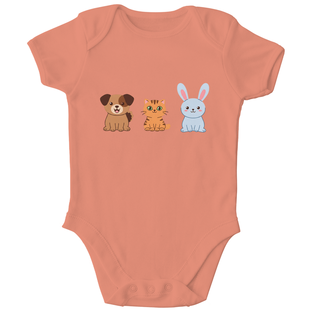Baby Body Bio Baumwolle - Hund, Katze, Hase - KinderMode Shop super angenehm Online Kaufen Bestellen Deutschland