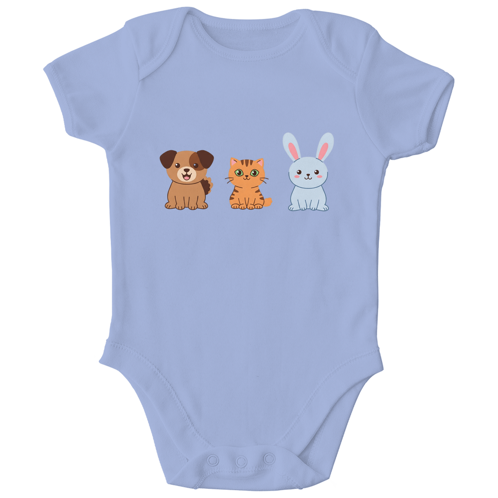 Baby Body Bio Baumwolle - Hund, Katze, Hase - KinderMode Shop super angenehm Online Kaufen Bestellen Deutschland