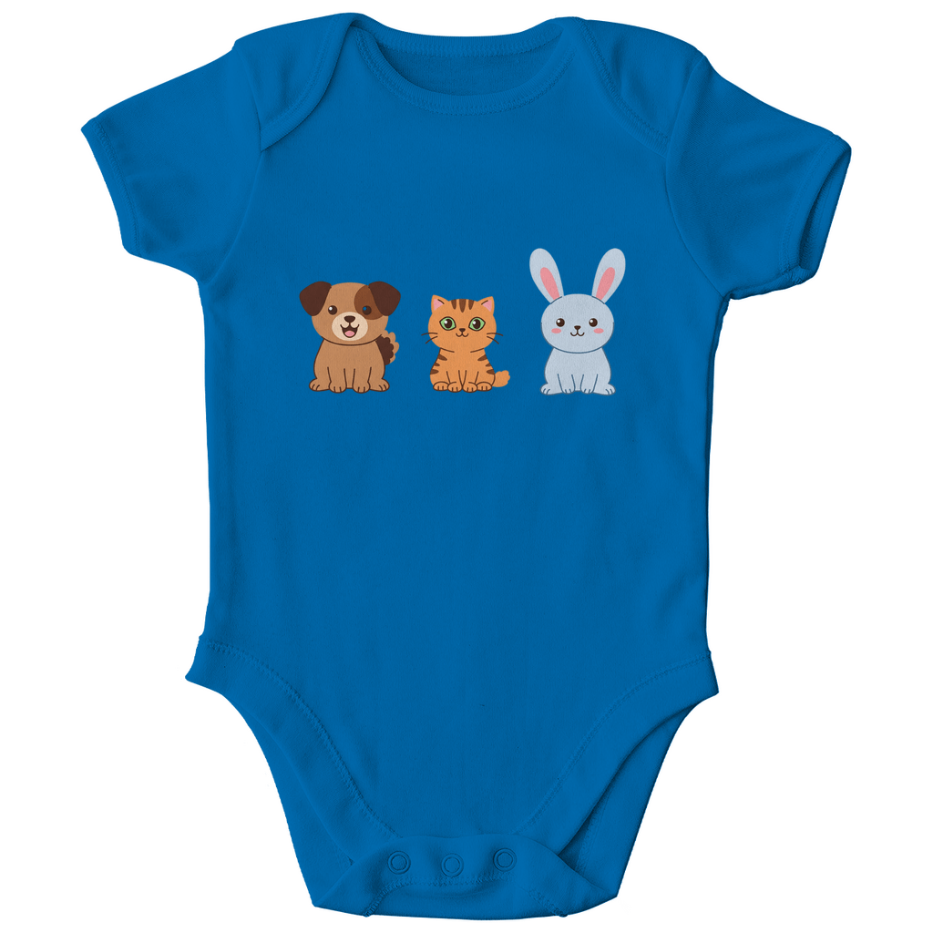 Baby Body Bio Baumwolle - Hund, Katze, Hase - KinderMode Shop super angenehm Online Kaufen Bestellen Deutschland