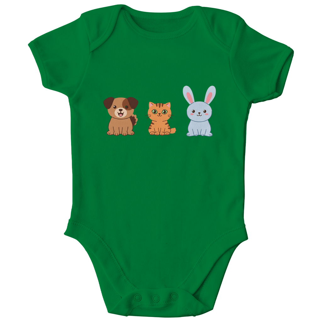 Baby Body Bio Baumwolle - Hund, Katze, Hase - KinderMode Shop super angenehm Online Kaufen Bestellen Deutschland