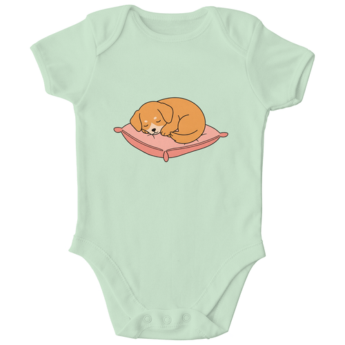 Baby Body Bio Baumwolle - Hund schläft - KinderMode Shop super angenehm Online Kaufen Bestellen Deutschland