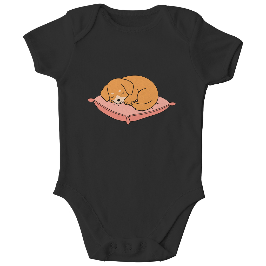 Baby Body Bio Baumwolle - Hund schläft - KinderMode Shop super angenehm Online Kaufen Bestellen Deutschland