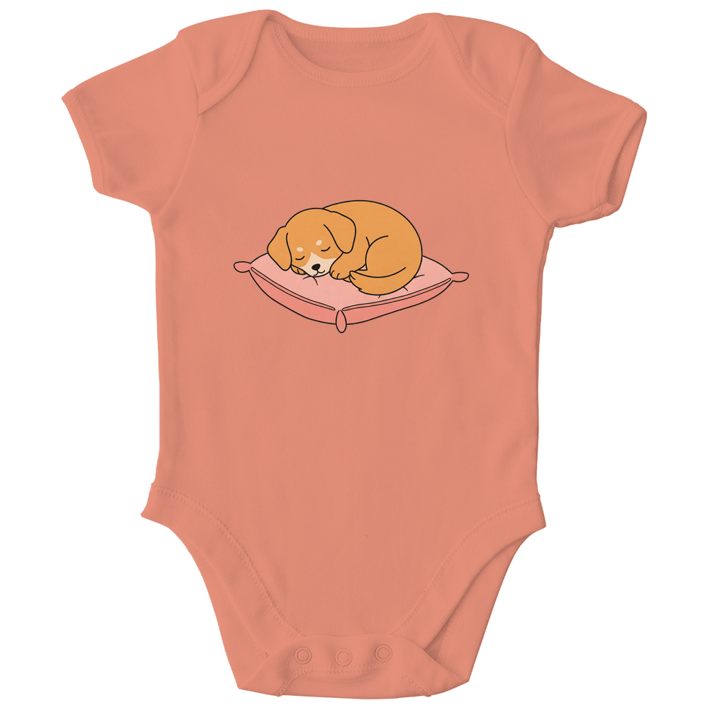 Baby Body Bio Baumwolle - Hund schläft - KinderMode Shop super angenehm Online Kaufen Bestellen Deutschland