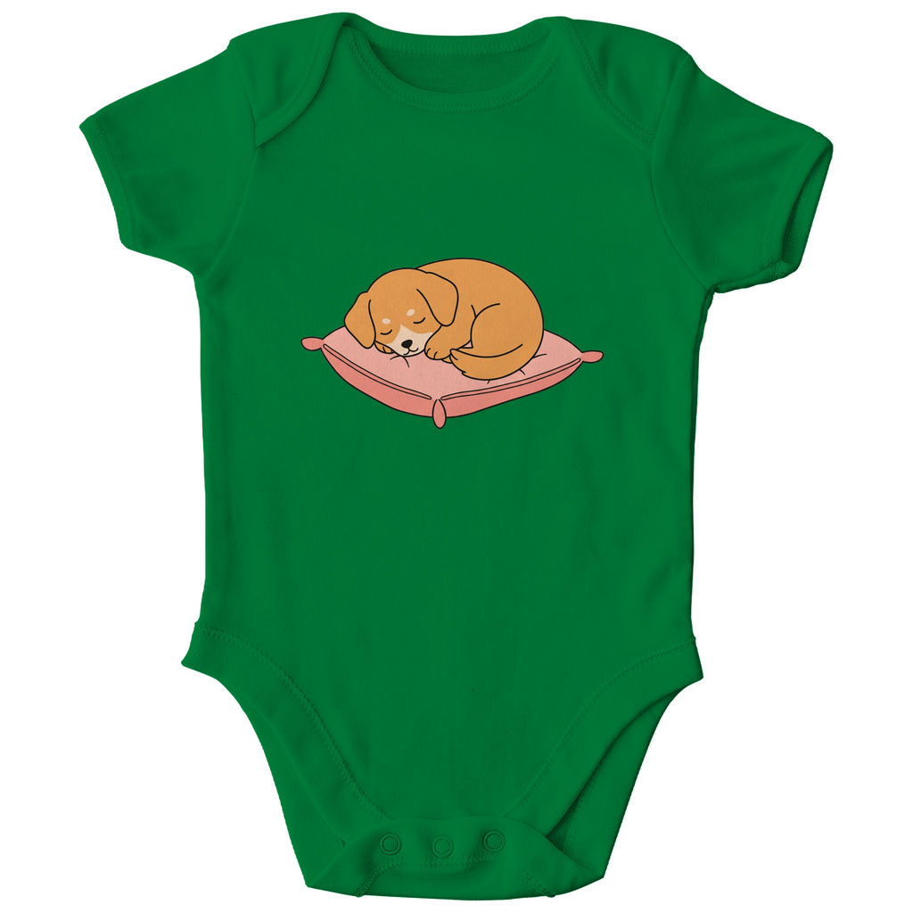 Baby Body Bio Baumwolle - Hund schläft - KinderMode Shop super angenehm Online Kaufen Bestellen Deutschland