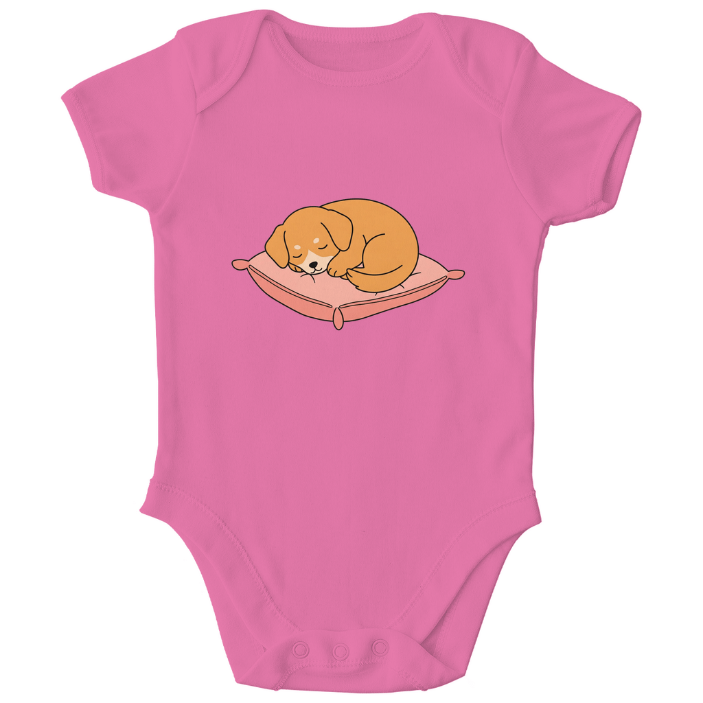 Baby Body Bio Baumwolle - Hund schläft - KinderMode Shop super angenehm Online Kaufen Bestellen Deutschland