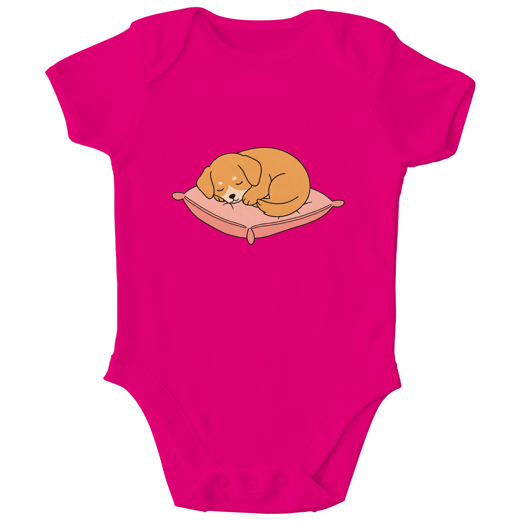 Baby Body Bio Baumwolle - Hund schläft - KinderMode Shop super angenehm Online Kaufen Bestellen Deutschland