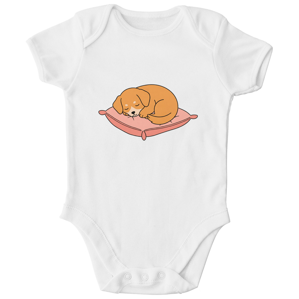 Baby Body Bio Baumwolle - Hund schläft - KinderMode Shop super angenehm Online Kaufen Bestellen Deutschland